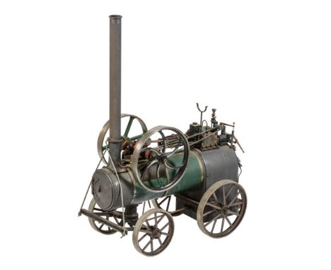 A well engineered 2 inch scale model of a 6 n.h.p Ransome live steam portable agricultural engine, built by the late Mr Tony 