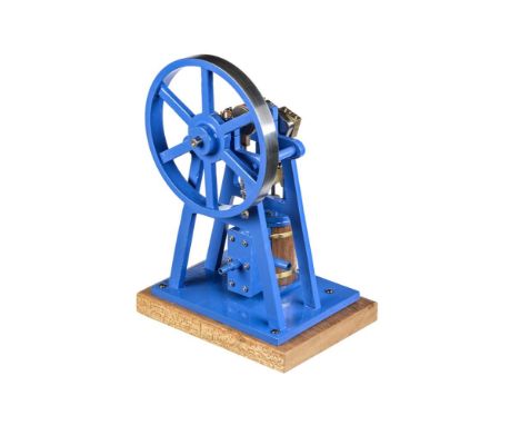A well engineered model of an over-type vertical steam engine, built by Mr D Russell of Frazerburgh to his own design. The ov