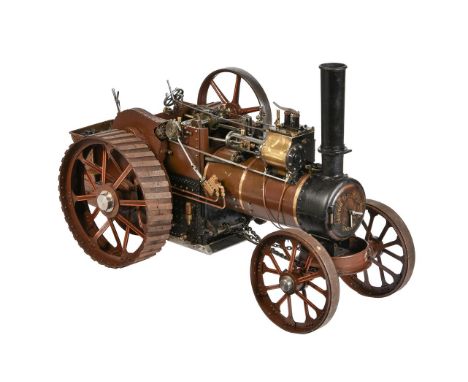 A well engineered 2 inch scale model of a Clayton and Shuttleworth agricultural traction engine, The silver soldered copper b