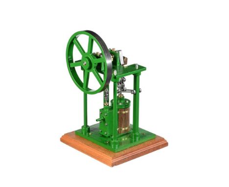 A well-engineered model of an over-type vertical live steam mill engine, built by Mr D. Russell of Fraserburgh based on the S