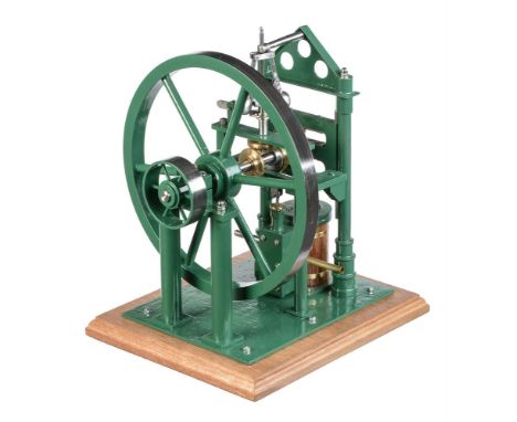 A well-engineered 1 inch scale freelance model of a Scotch crank live steam engine, built by Mr D. Russell of Fraserburgh fro