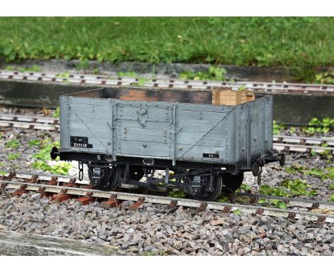 A 5 inch gauge 12 ton private Southern open wagon No S29305, with etched sole bar plates and weathered finish. Steel and wood