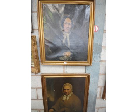 M Cregan (British, 1788 - 1870) a portrait of" Mary, Mrs S S Moss"
Oil on canvas, unsigned label verso "painted from life at 
