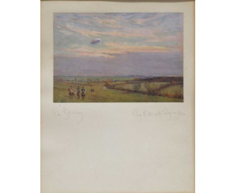Hunting related books and prints, a Vanity Fair Spy print of Champion Jockey Fred Archer; after Lionel Edwards a coloured pri