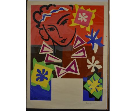 Henri Matisse (1869-1954), by and after, Madame Pompadour (1951), original coloured lithograph poster, signed in the plate, H