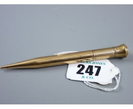 A nine carat gold Samson Mordan pencil, 14.6 grms total
