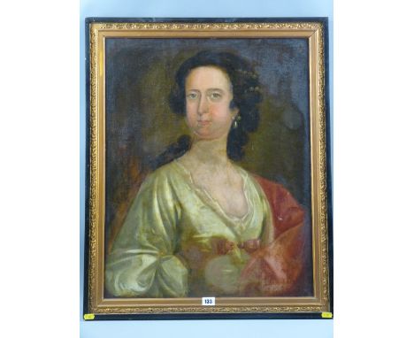 19th Century School oil on board - portrait of a lady, 65 x 52 cms (Provenance: in the Stevenson/Perkin/Creswell Family of De