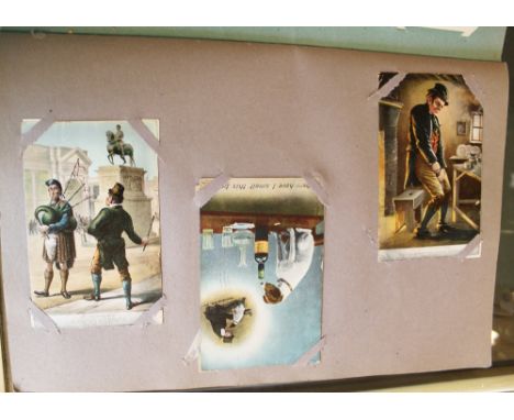 Album of vintage postcards