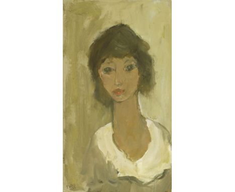 *Robert Sadler (1909-2001)PORTRAIT OF A GIRLSigned and dated '89 l.l., acrylic on board40 x 23cm*Artist's Resale Right may ap