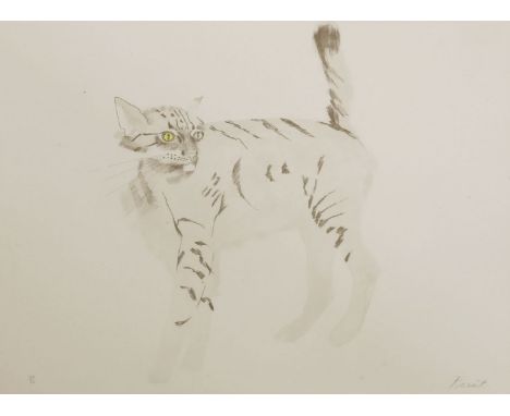 *Dame Elisabeth Frink RA (1930-1993)'WILD CAT' Lithograph printed in colours, signed and numbered 33/70 in pencilsheet 52 x 6