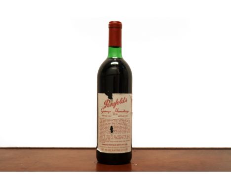 PENFOLDS GRANGE HERMITAGE BIN 95, VINTAGE 1987, BOTTLED 1998
South Australia
One bottle (1x750ml)
Condition: Multiple tears a