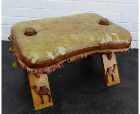 Vintage camel stool, 36 x 70cm