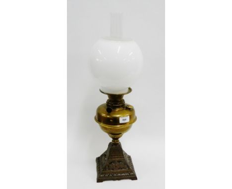 Brass oil lamp