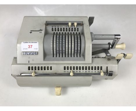 A vintage Brunsviga adding machine