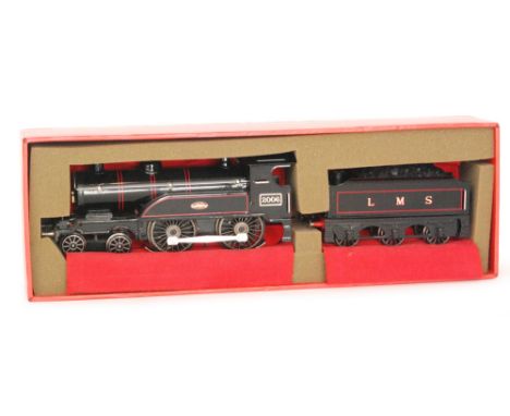 An Ace train London- A 4-4-0 O gauge LMS locomotive and tender 2006 in black livery, boxed