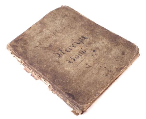 Manuscript Recipe Book inscribed M. Duckering's Recipe Book, 1796, approximately 120 pages, sauces, stews, pies, tarts, picks