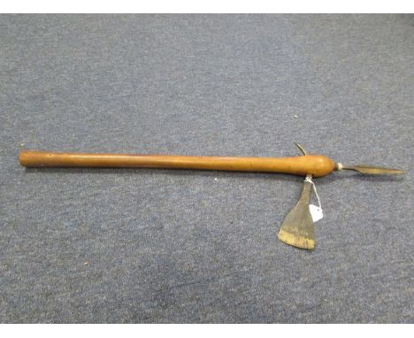 Zulu War Tribal short Spear with Axe Head - vendor states from the Dennis Slack collection