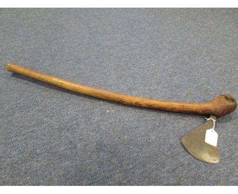 Zulu War Tribal Club with Axe Head - vendor states from the Dennis Slack collection