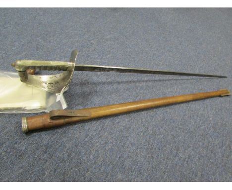 Sword: an 1897 George V Pattern Infantry Officers sword by Henry Wilkinson of Pall Mall London. Number 46861 for 1914/15. Etc