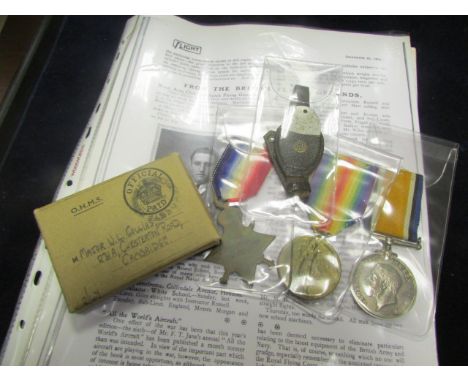 1915 Star Trio to 2172 Pte (Sgt on Pair) Lionel Seymour Collins (24th Sportsman's) R.Fusiliers. Trans to RFC as a Sergt Pilot