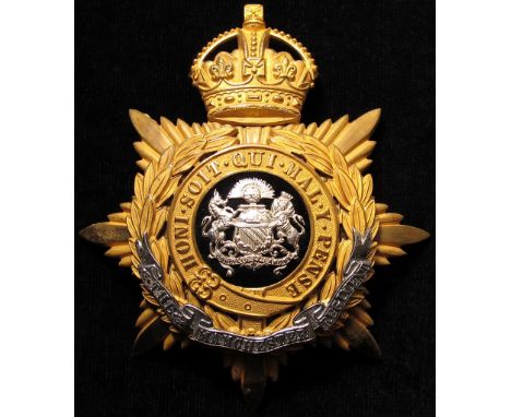 Helmet Plate - The Manchester Regiment, KC, gilt