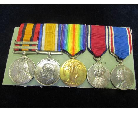 Group to Lieut P H G Feilden 7th KRR Att Queensland M.I. (Pair correctly named Major P H G Feilden). Medals QSA with bars CC/