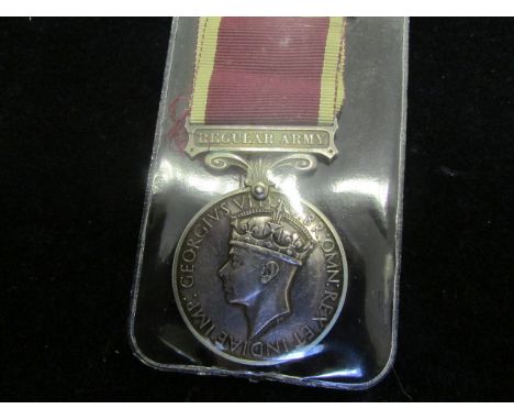 Regular Army GVI LSGC Medal to 3125209 Fsr R Clinton R.S.Fus. GVF