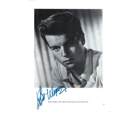 Robert Wagner Signed photo black and white 10 x 8 inch. Dedicated To Michael. Inscribed Best regards. Condition report out of