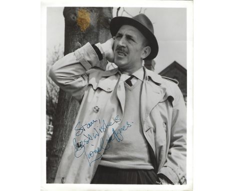 Lionel Jeffries Signed photo black and white 10 x 8 inch. From Kill Or Cure. Dedicated Stan. Inscribed Best wishes. Condition