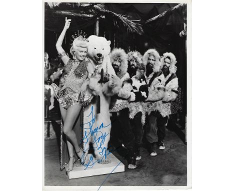 Betty Grable Signed photo black and white 10 x 8 inch. From Meet Me After the Show. Dedicated To Sharon. Condition report out