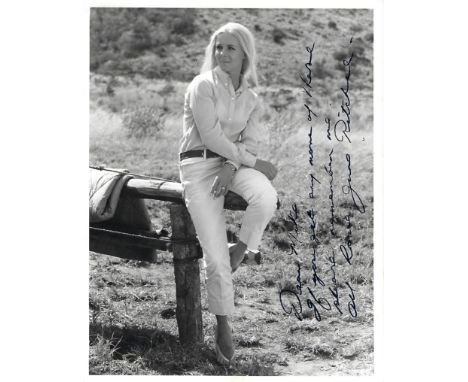 June Ritchie Signed photo black and white 10 x 8 inch. Dedicated Dear Mike. Inscribed If you get any more of these please rem