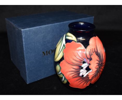 A LIMITED EDITION MOORCROFT POTTERY 'OLYMPUS' PATTERN VASE of ovoid form, designed by Rachel Bishop, impressed printed and pa