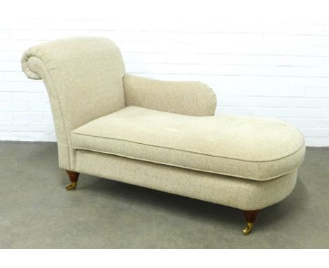 A contemporary upholstered  daybed / chaise-lounge, 158 x 81 x 70cm. 