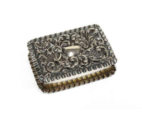 An Edwardian silver snuff box, Birmingham 1907, 5.5cm 