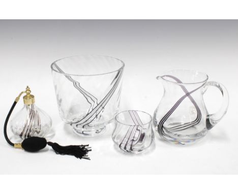 A collection of Caithness Glass to include an atomiser, jut, bowl and vase (4) 17cm. 