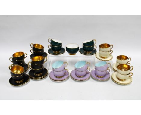 Box containing Grosvenor china cups and saucers, etc 