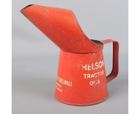 A Thelson Tractor Oils/Motor oils can. Kenneth Thelwall Limited Doncaster.  