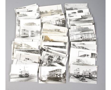 A quantity of vintage tram postcards, mainly Sheffield and Yorkshire examples from the Sheffield Corp Tramways system. Dates 