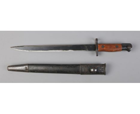 A 1907 pattern bayonet marked for British/Indian North West Railways, with scabbard.  