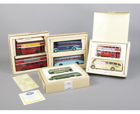 Four boxed Corgi Classic 2 vehicle sets - 2 x Public Transport (97052 and 97053) and 2 x Commercials (97071 and 97072)  