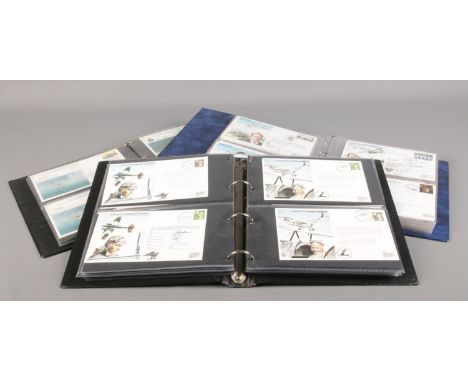 Three large albums containing a vast amount of RAF first day cover, many signed and limited edition examples.  