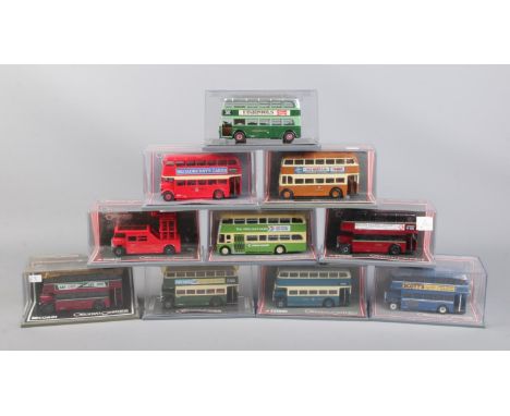 A set of ten Corgi 1:76 scale vehicles, from the 'Original Omnibus' collection. All boxed. To include 43913 Guy Arab Utility 