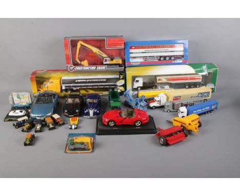 Assorted Toy/Collectable Cars, Lorries. including Lotus Esprit and Sunbeam Alpine 5 of the Shell 007 collectables Series and 