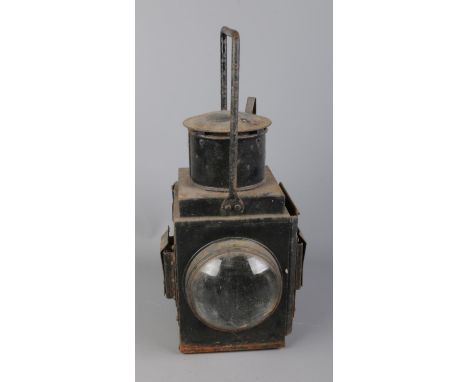 A vintage British Railway lamp.  