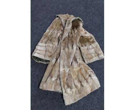 A vintage fur coat 