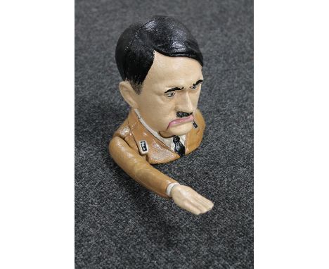 A novelty cast iron nut cracker - Hitler 