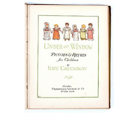 Greenaway, K. Under the Window, Frederick Warne. n.d. 4to; orig. boards. colour plates