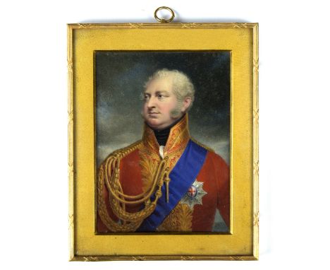 Johann George Paul Fischer (1786-1875)/Portrait Miniature of Frederick, Duke of York (1763-1827)/half-length in uniform/initi