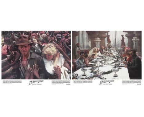 Indiana Jones and the Temple Of Doom 1984 Full Set of Lobby Cards. Condition C9 near mint, see glossary for condition scale. 