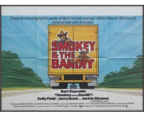 Smokey and the Bandit UK quad folded. Condition C9 near mint, see glossary for condition scale. Smokey and the Bandit is a 19
